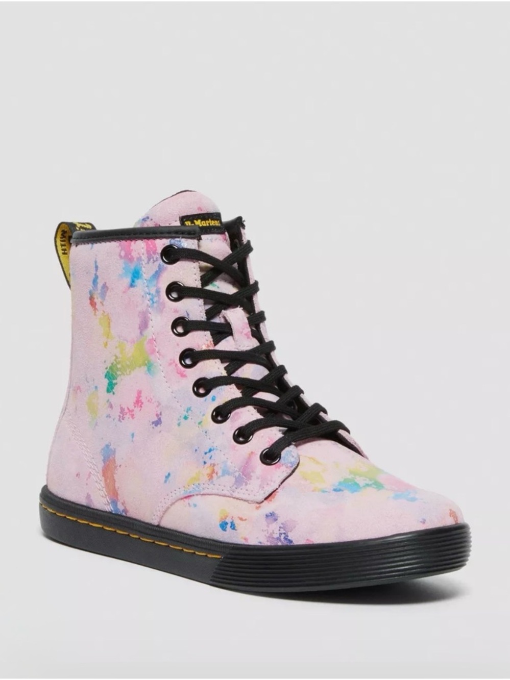 Dr Martens Sheridan Paint Splatter Suede Boots Women’s 7